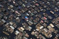 Boat Houses in Lagos, Nigeria